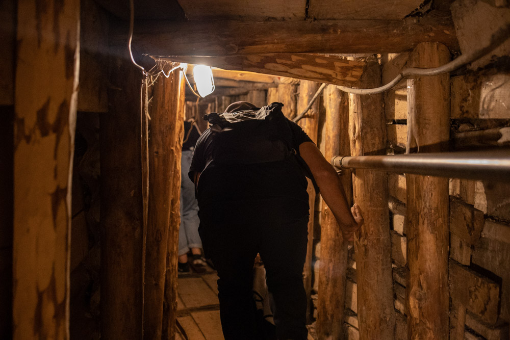 A portion of the tunnel has been replicated so you can experience what it was like for BiH soldiers to travel through everyday, transporting food, weapons and supplies.